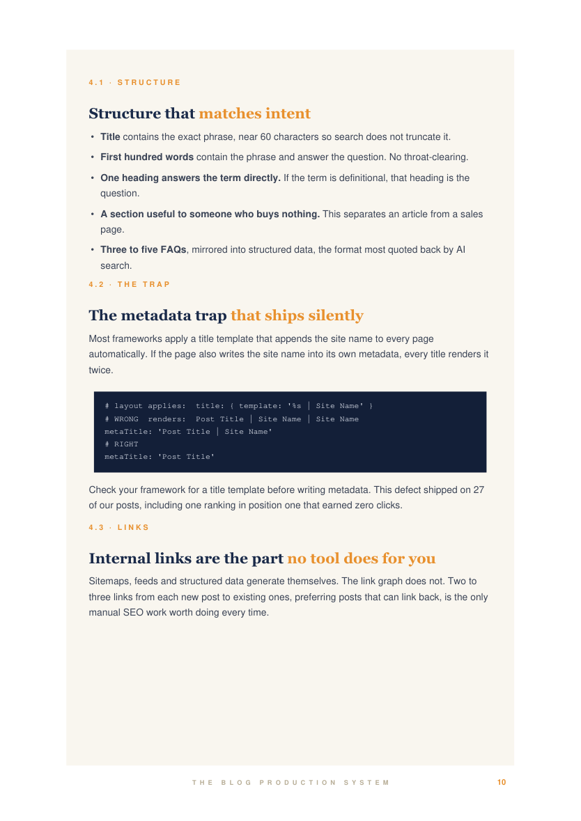 The metadata trap, with code example
