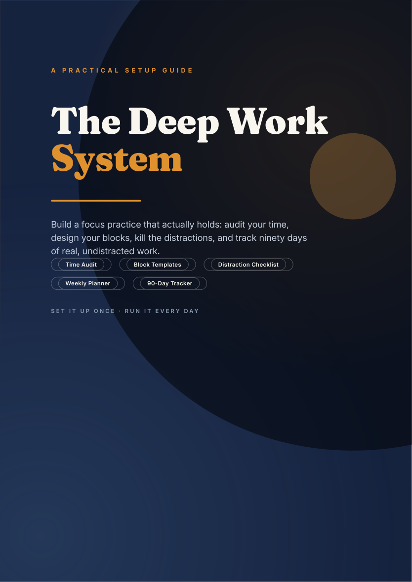 Deep Work System cover, a practical setup guide
