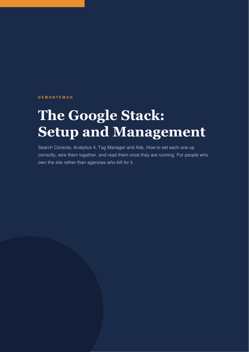 The Google Stack cover